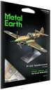 Metal Earth P-40 Warhawk Metalowy Model Okres II wojna  światowa