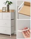 Biała komoda do sypialni z szufladami szafka Szerokość mebla 98 cm