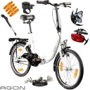 Жіночий складний чоловічий 20-дюймовий велосипед SHIMANO Nexus Urban Folder