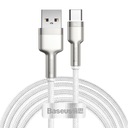 Кабель Baseus Cafule USB — USB-C, 66 Вт, 2 м (белый)