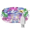 СВЕТОДИОДНЫЕ РОЖДЕСТВЕНСКИЕ гирлянды-ЦЕПОЧКА РОЖДЕСТВЕНСКАЯ ЕЛКА USB 100LED 10м RGB