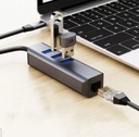 Адаптер-концентратор Сетевая карта USB-C Ethernet Gigabit RJ45 LAN OTG 3x USB 3.0