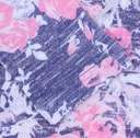 Tmavo ružové kvetinové šaty, love 104 cm Vláknové zloženie 55% Poliester
