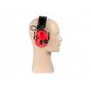 Ochronniki słuchu 3M Peltor SportTac aktywne czarno-czerwone Kolor dominujący odcienie czerwieni