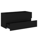 vidaXL Skrinka pod umývadlo, čierna, 100x38,5x45 cm, drevotrieska Hĺbka nábytku 38.5 cm