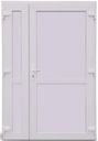 НАРУЖНЫЕ ДВУСТОРОННИЕ ДВЕРИ ПВХ, ИЗГОТОВЛЕННЫЕ НА ЗАМЕР