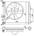 RADUADOR SISTEMA DE REFRIGERACIÓN DEL MOTOR 53021 