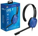 Наушники PS4 Chat HEADSET LvL.1 Синий / PDP