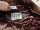 Steve menswear kurtka skórzana naturalna skóra M Wzór dominujący bez wzoru