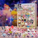 Adventný kalendár 24ks Hello Kitty KUROMI Krásny darček Figúrky Sanrio Značka CN