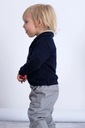 Tmavomodrý rozopínateľný sveter pre chlapca 122 Dominujúca farba modrá