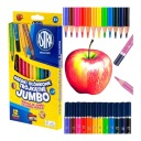 Мелки толстые треугольные JUMBO ASTRA 12 шт.