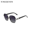 Okulary Kingseven N7898 czarny / srebrny Kolor czarny