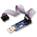 Программатор USBasp Atmel AVR ISP с лентой 20 см для микроконтроллеров ATMEL