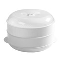 Белый стиль, 1 шт., домашняя пароварка, микроволновая печь