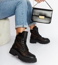 Черные кроссовки, женские ботинки, туфли, обувь 27644, размер 38