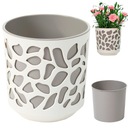 ЦВЕТОЧНЫЙ ГОРШОК + ВСТАВКА ДОМАШНИЙ САД, 19,5 см