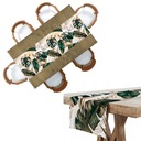 ПРОТЕКТОР 40X180 СТОЙКИЙ К ПЯТЯНИЯМ С РИСУНКОМ БЕЛЫХ ЛИСТЬЕВ