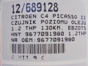 CITROEN C4 PICASSO II ДАТЧИК РІВНЯ МАСТИЛА 9677091980 1,2THP  (16949020985) фото min 8