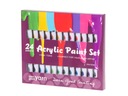 Akrylové farby umelecké viacfarebné 24 tuby Farba viacfarebná