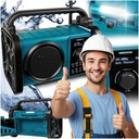 ЦИФРОВОЕ СТРОИТЕЛЬНОЕ РАДИО DAB+ FM BLUETOOTH MD43877 LED IP44 ПРОЧНОЕ