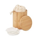 Многоразовые очищающие салфетки для лица в бамбуковой коробке 20 шт.