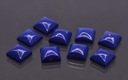 Lapis lazuli kabošon štvorec 6x6 mm Farba modrá iná farba