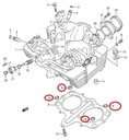 O-RING USZCZELKI GŁOWICY SUZUKI GS 500 GSX 750 F Numer katalogowy części 11143-06B00-000