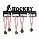 Wieszak Na Medale Metalowy 40 cm wzór HOCKEY Czarny Trwały