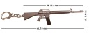 PORTE-CLÉS PUBG COUNTER STRIKE KARABIN M16A4 WIETNAM AR15 ARMALITE 5,56 NATOphoto 9