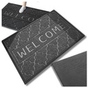 Стеклоочиститель под выходной дверью против скольжения 60x40 см. Черный и серый