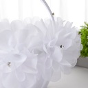 Весільний кошик для дівчинки-квіткаря з намистинами для розсипання пелюсток замовити в Україні