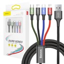 КАБЕЛЬ BASEUS FAST CABLE 4in1 USB|2xLIGHTNING|USB-C|КАБЕЛЬ MICRO USB STRONG 120см