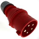 ВИЛКА ПИТАНИЯ PCE 5X32 ВИЛКА 32A 5P ПОРТАТИВНАЯ