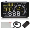 WYŚWIETLACZ PROJEKTOR LED LCD HUD OBD2 5.5 ZEGARY