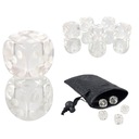 SZKLANY TOPÓR KOŚĆ SZEŚCIOŚCIENNA K6 RPG 1,1 CM