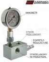 КЛАПАН ГИДРАВЛІЧНИЙ ОБРАТКА VMP 3/4″ 90L 50-250BAR Z МАНОМЕТРОМ 0-250BAR  (17567341351) фото min 5