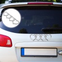 СРІБНА НАКЛЕЙКА NA АВТО W KSZTALCIE SERCA, ЕМБЛЕМА NA ЗАДНЯ КРИШКУ БАГАЖНИКА  фото 15