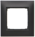 SIMON 54 PREMIUM Одинарная черная рамка