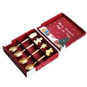 Легкая роскошная кофейная ложка из нержавеющей стали с позолотой Рождественский декор