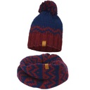 Комплект NANDY: толстая зимняя шапка-снуд с помпоном