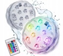 УДАЛЕННАЯ ПОДСТАВКА ВОДОНЕПРОНИЦАЕМАЯ 10 СВЕТОДИОДНЫХ RGB ЛАМП ДЛЯ АКВАРИУМА С БАССЕЙНОМ