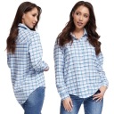Элегантная женская рубашка в клетку CASUAL, размер S–50