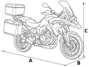 COVER NA MOTORCYCLE Z KUFREM M 225X120 CAPE ENGINE TAKER UV  photo 13