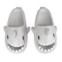 Женские и мужские шлепанцы из пенопласта, очень легкие шлепанцы для бассейна серого цвета акулы 40/41