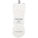 Ponožky Členkové Ponožky 2 páry Calvin Klein Footie White Počet kusov v súprave 2