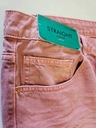 Next spodnie jeansowe różowe proste 44 Kolor różowy