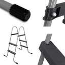 МЕТАЛЛИЧЕСКАЯ ЛЕСТНИЦА ДЛЯ БАССЕЙНА INTEX BESTWAY, ВЫСОТА ДО 84 СМ