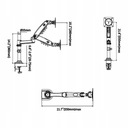 Настольный поворотный кронштейн для ЖК-монитора 17–27
