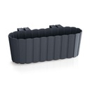 ЦВЕТОЧНЫЙ ГОРШОК ЦВЕТОЧНАЯ ЯЩИКА БАЛЮСТРАДА БАЛКОН САД 40 СМ АНТРАЦИТОВЫЙ ПОДВЕСНОЙ